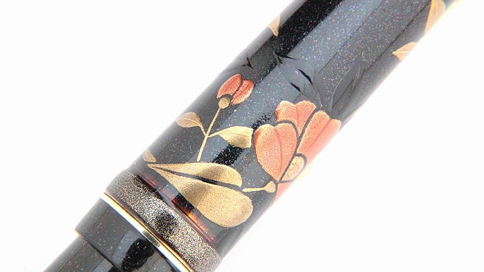 AGJ Maki-e Fountain Pen Camellia06